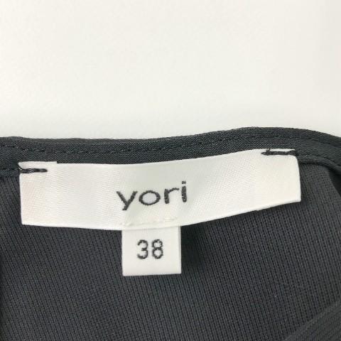Yori yori ヨリ 2023SM ボックスサテンワンピース ブラック系 38 Yori yori ヨリ 2023SM ボックスサテンワンピース ブラック系 38