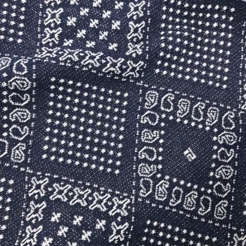 Rosasen（ロサーセン） ノースリーブ ワンピース 総柄 ネイビー系 M