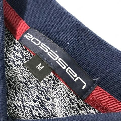 Rosasen（ロサーセン） ノースリーブ ワンピース 総柄 ネイビー系 M