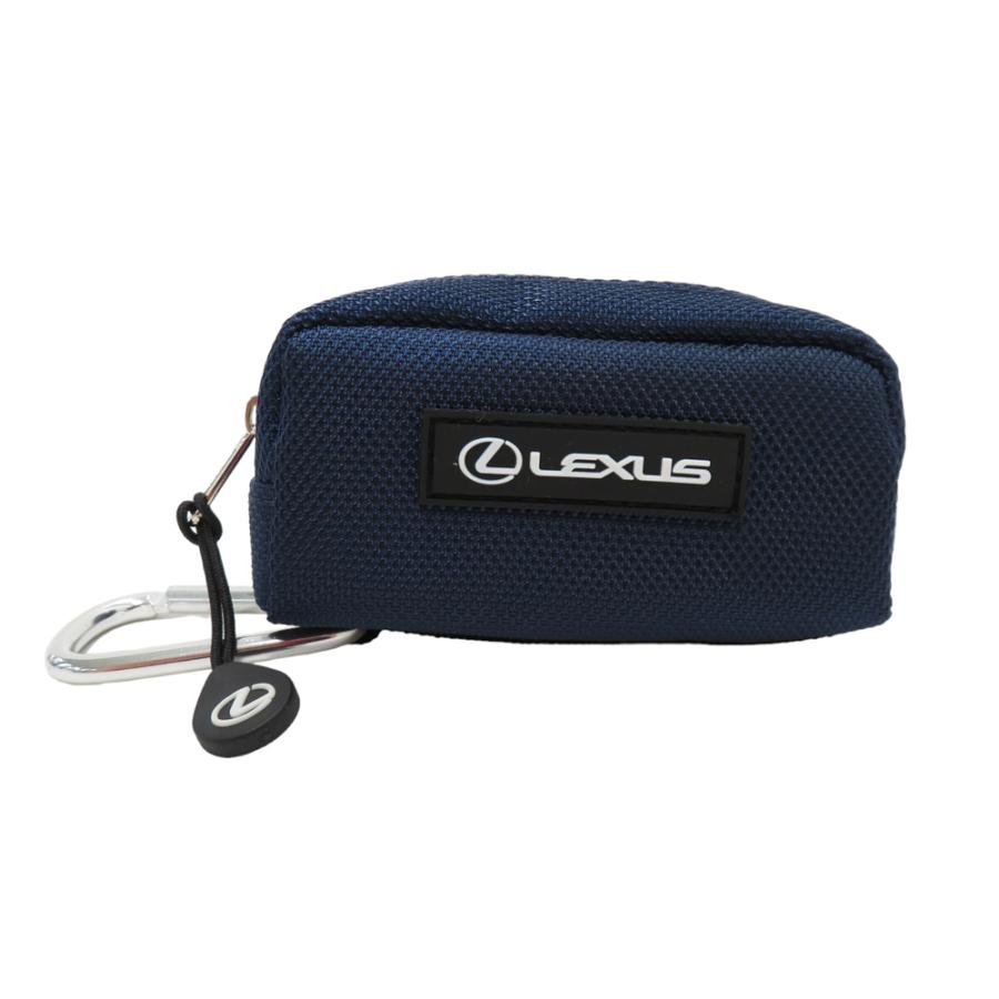 美品】LEXUS レクサス ボールポーチ ノベルティ ネイビー系 ゴルフ