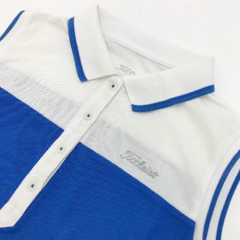 Titleist（タイトリスト） ノースリーブポロシャツ ブルー系 M ゴルフ