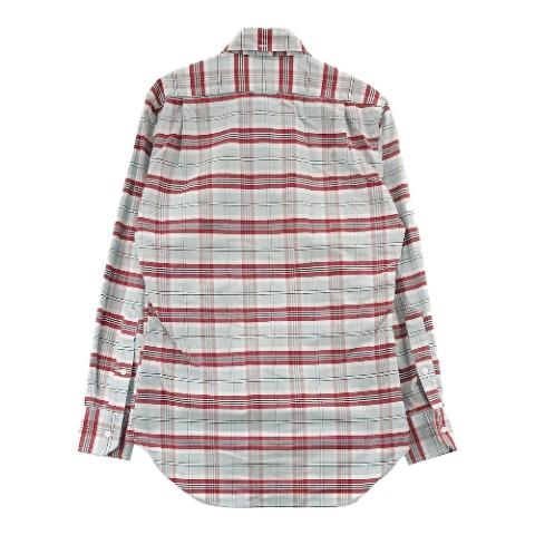 THOM BROWNE トム ブラウン 長袖シャツ チェック柄 ブルー系 0 THOM BROWNE トム ブラウン 長袖シャツ チェック柄 ブルー系 0