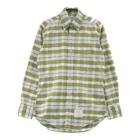 THOM BROWNE チェック柄 長袖シャツ サイズ2 THOM BROWNE（トム ブラウン） トム ブラウン 長袖シャツ チェック柄