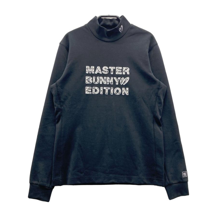 サイズ：0 MASTER BUNNY EDITION マスターバニーエディション 2025年モデル 5166106 長袖ハイネック Tシャツ  ブラック系 [240002020548] ゴルフウェア レディース ストスト MASTER BUNNY EDITION（マスターバニーエディション） 【新品】MASTER