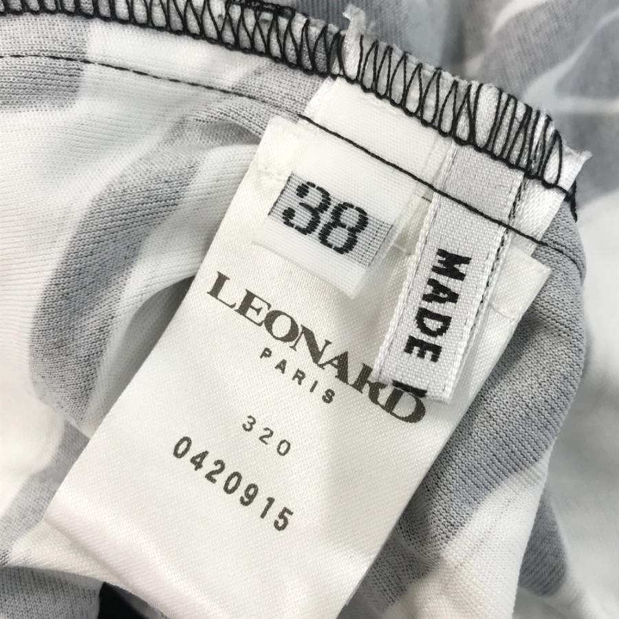 LEONARD レオナール シルクワンピース ブラック系 38 レディース