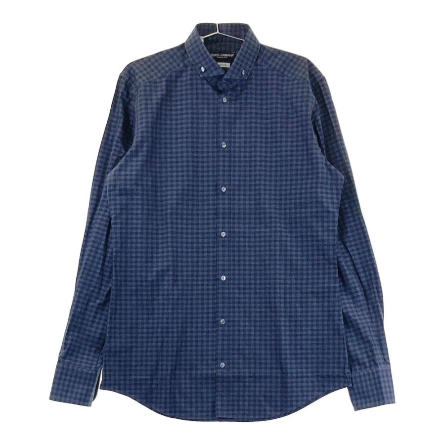 エ*ー様 DOLCE & GABBANA GOLD 長袖シャツ サイズ41 DOLCE & GABBANA GOLD ネイビー長袖シャツ