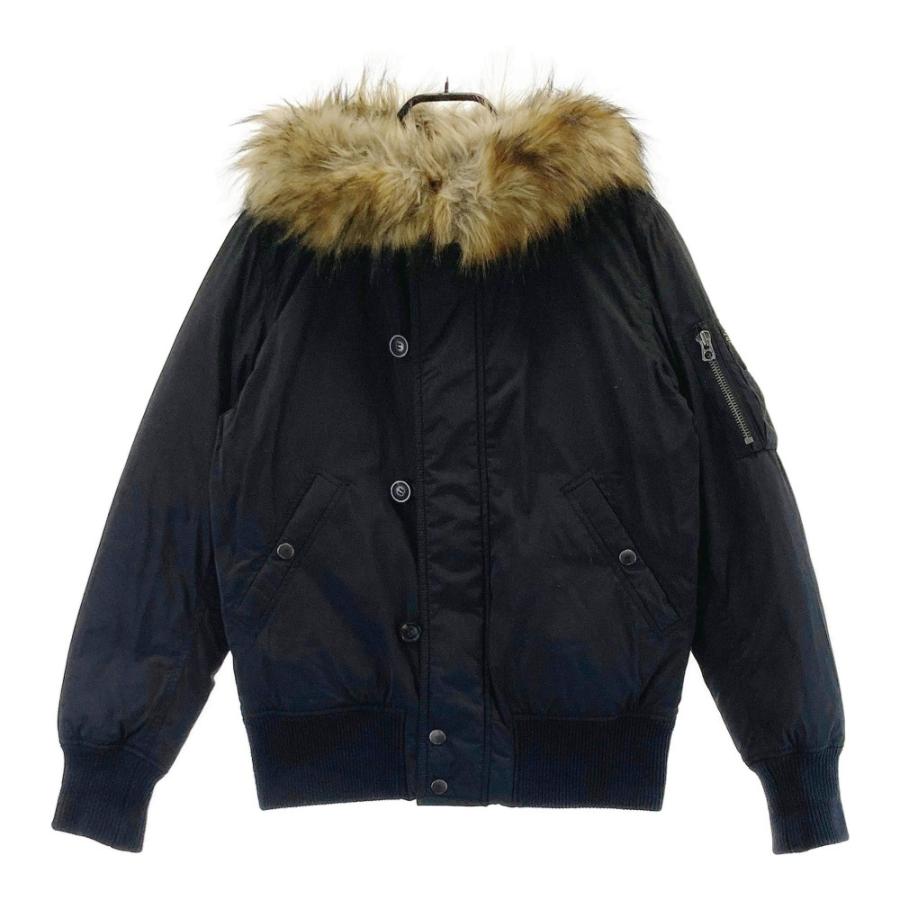 DIESEL フード付きブラックダウンジャケット DIESEL ブラック フード付きダウンジャケット