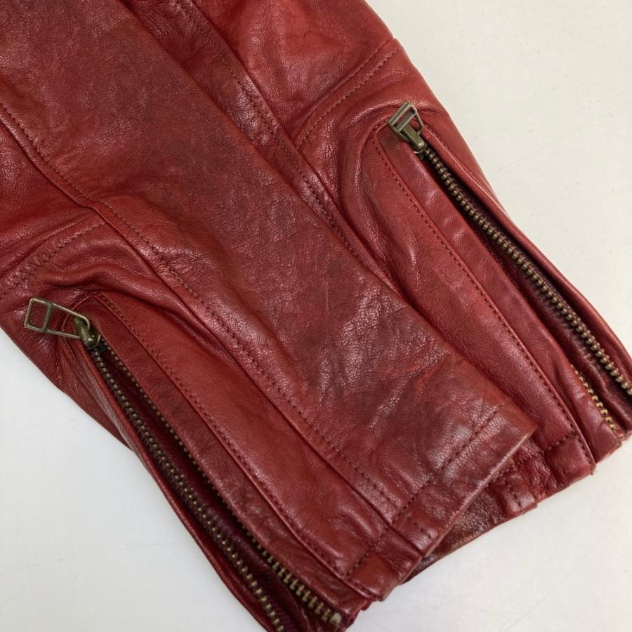 AVIREX アヴィレックス レザージャケット レッド系 M メンズ