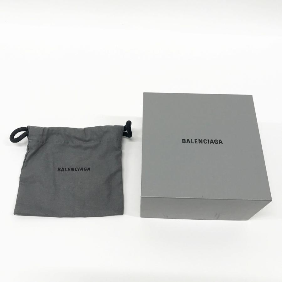 BALENCIAGA バレンシアガ プレート バングル ブレスレット シルバー系