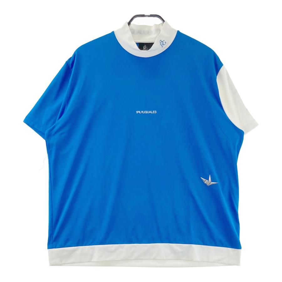 1PIU1UGUALE3 GOLF ハイネックTシャツ ブルー系 VII ゴルフウェア