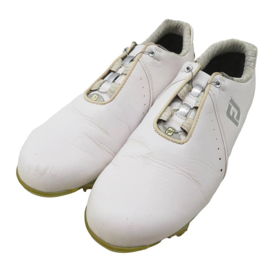 新品未使用 FOOTJOY ゴルフシューズ ホワイト FootJoy ゴルフシューズ ホワイト/レッド 靴 新品スパイク、工具