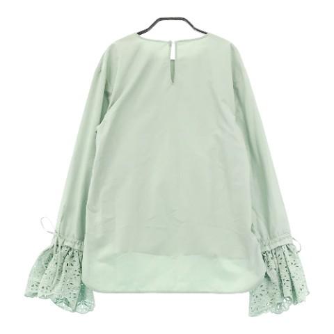 bluelea トップス トップス BLUELEA Hem tulle docking pullover WHITE