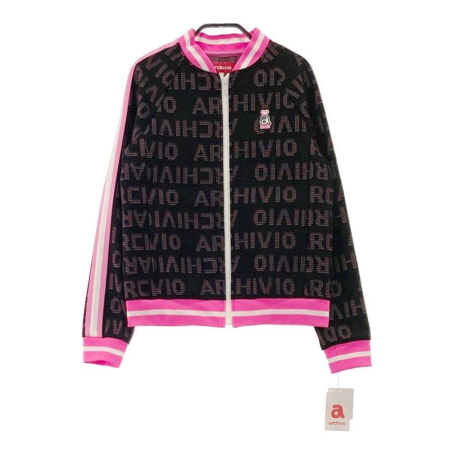 新品】ARCHIVIO アルチビオ A114813 ジップジャケット 総柄 ブラック系