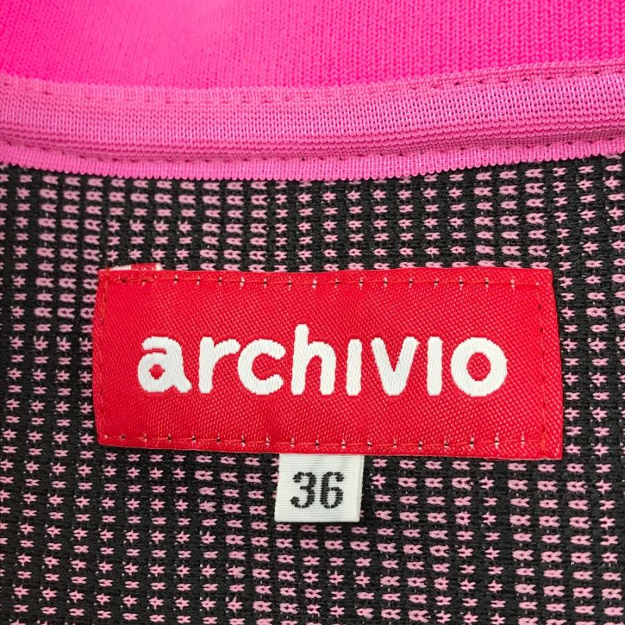 新品】ARCHIVIO アルチビオ A114813 ジップジャケット 総柄 ブラック系