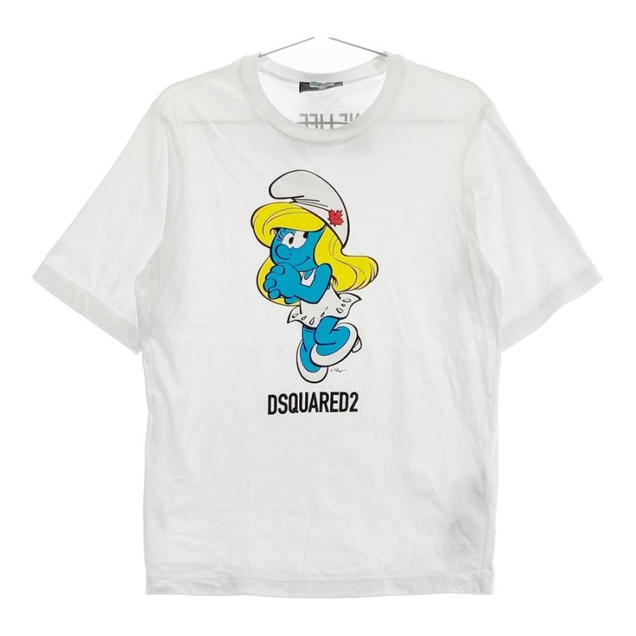 DSQUARED2（ディースクエアード） 半袖Tシャツ スマーフ ホワイト系 