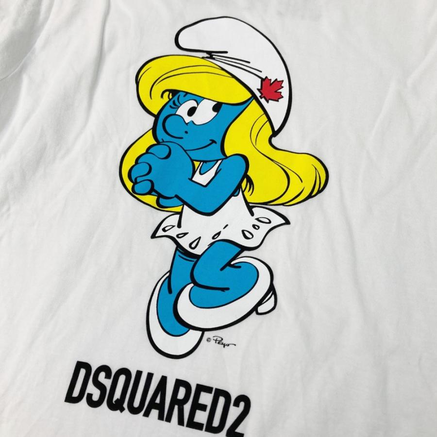 DSQUARED2（ディースクエアード） 半袖Tシャツ スマーフ ホワイト系 
