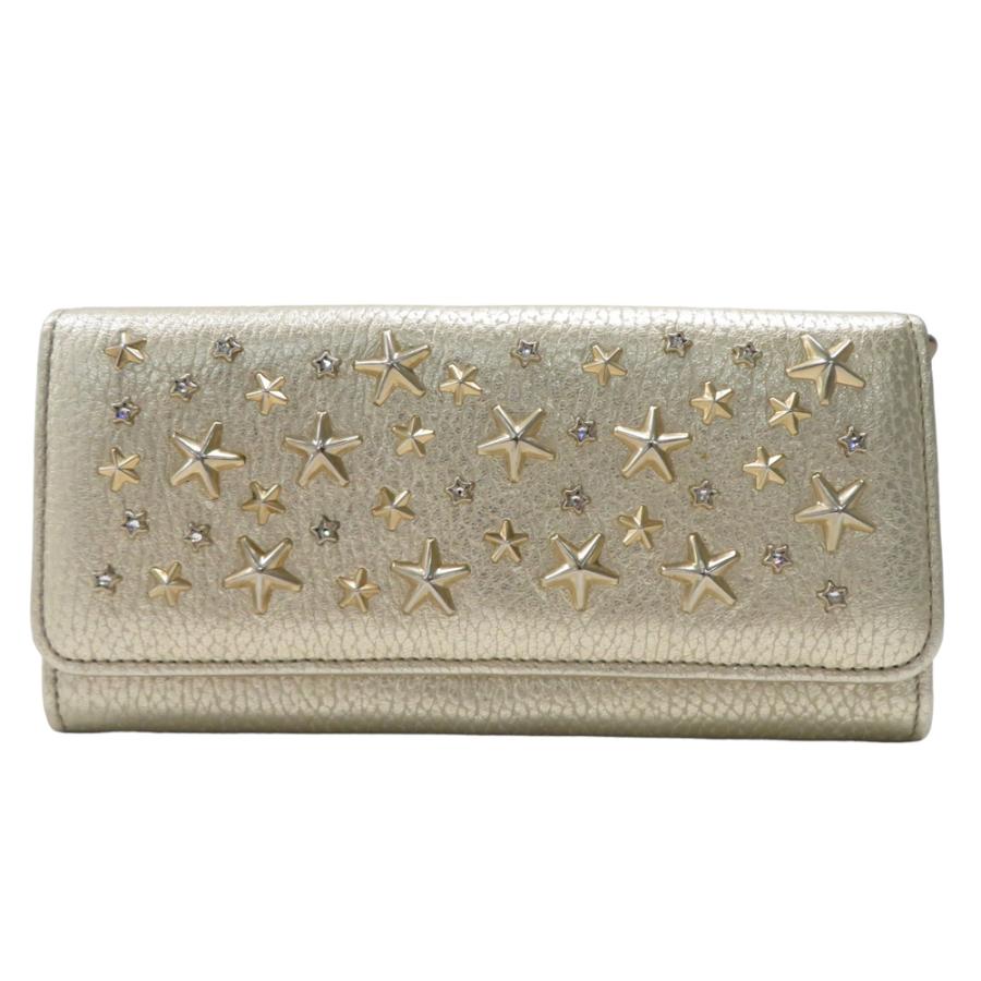 JIMMY CHOO ゴールドスタースタッズ財布 JIMMY CHOO - ジミーチュウ 星 スタッズ 財布 ゴールド キラキラ