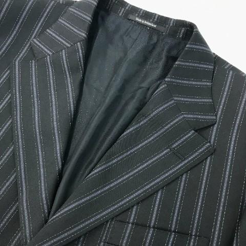VERSACE ヴェルサーチ セットアップ スーツ ストライプ ブラック系 52 