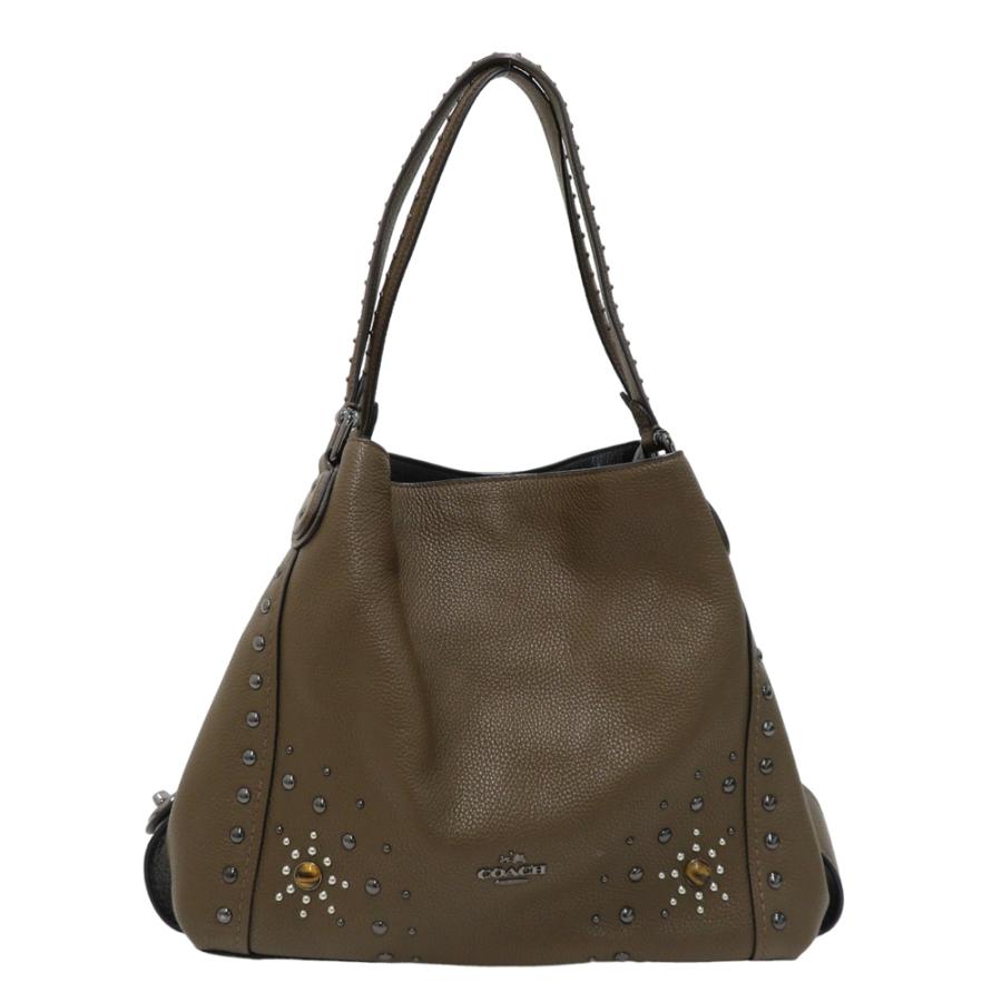 COACH コーチ 57660 ウェスタン リベット イーディー バッグ ブラウン  