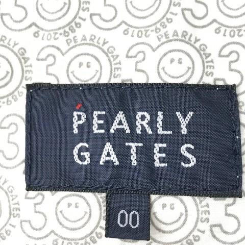PEARLY GATES パーリーゲイツ 30周年 COOL MINT スカート 刺繍 ニコちゃん 総柄 ホワイト系 00 ゴルフウェア レディース_3