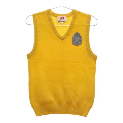 美品！MASTER BUNNY EDITION イエロー ベストカシミヤ　0 MASTER BUNNY EDITION（マスターバニーエディション） カシミヤ ニット