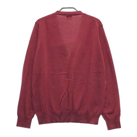 PAPAS（パパス） カーディガン レッド系 L メンズ : ブランド古着 