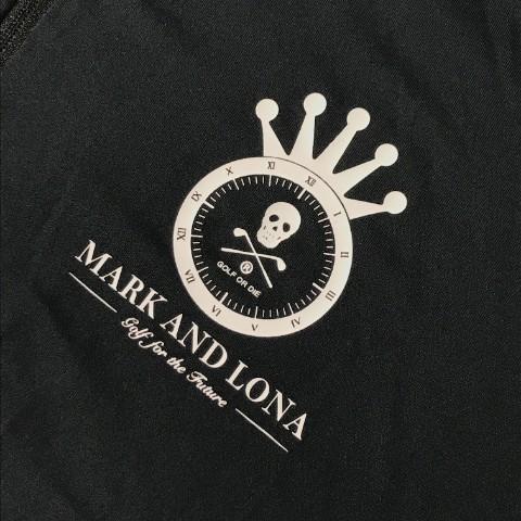 MARK&LONA マークアンドロナ 半袖ハーフジップTシャツ ブラック