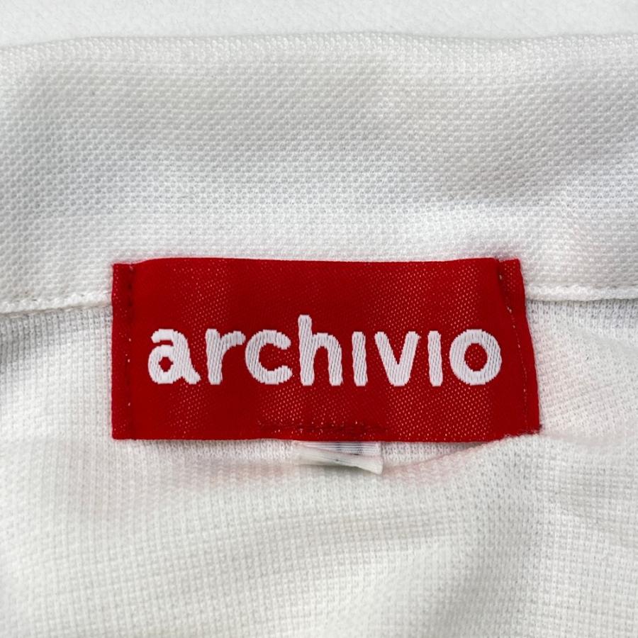 ARCHIVIO アルチビオ 2022年モデル 半袖ポロシャツ  ホワイト系 38 ゴルフウェア レディースの画像