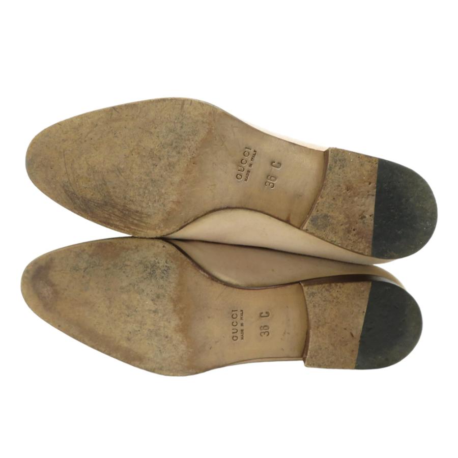 GUCCI（グッチ） 101 1387 バンブービット フラットパンプス ベージュ