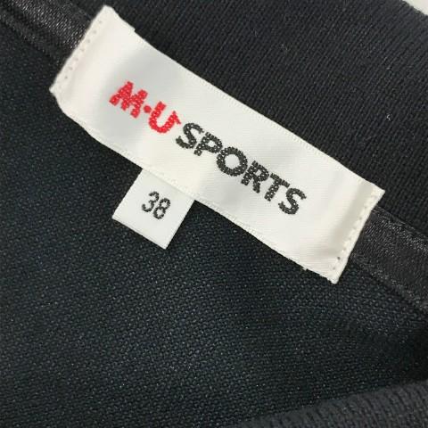 MU SPORTS エムユースポーツ  半袖ポロシャツ  ブラック系 38 ゴルフウェア レディース｜stst-used｜05