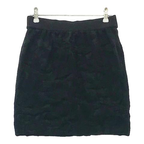 G/FORE ジーフォア ニットスカート 総柄 ブラック系 38 ゴルフウェア  