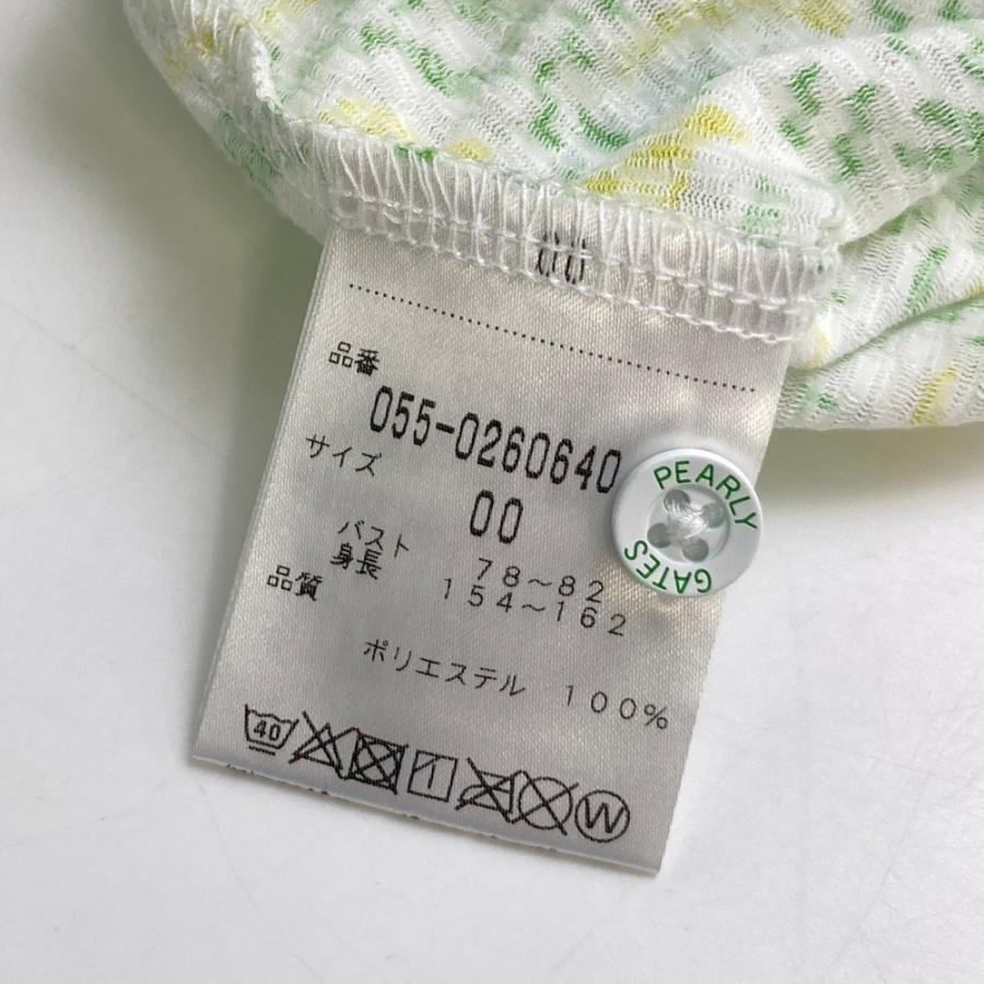 PEARLY GATES ノースリーブシャツ グリーン 総柄 00 PEARLY GATES（パーリーゲイツ） ノースリーブ シャツ ワニ柄 グリーン