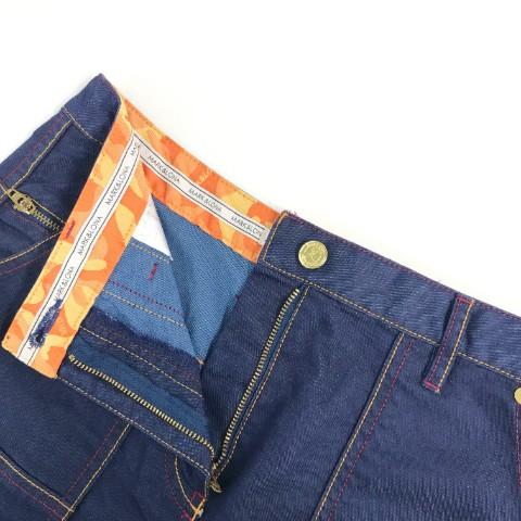 MARK&LONA（マークアンドロナ） デニム風 ストレッチ スカート スカル