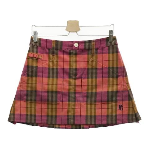 【新品】PEARLY GATESプリーツスカート チェック柄 PEARLY GATES パーリーゲイツ 裏地付 ストレッチ プリーツスカート