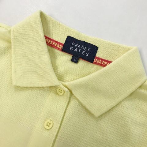 PEARLY GATES パーリーゲイツ 2023年 半袖ポロシャツ  イエロー系 0 ゴルフウェア レディース_2