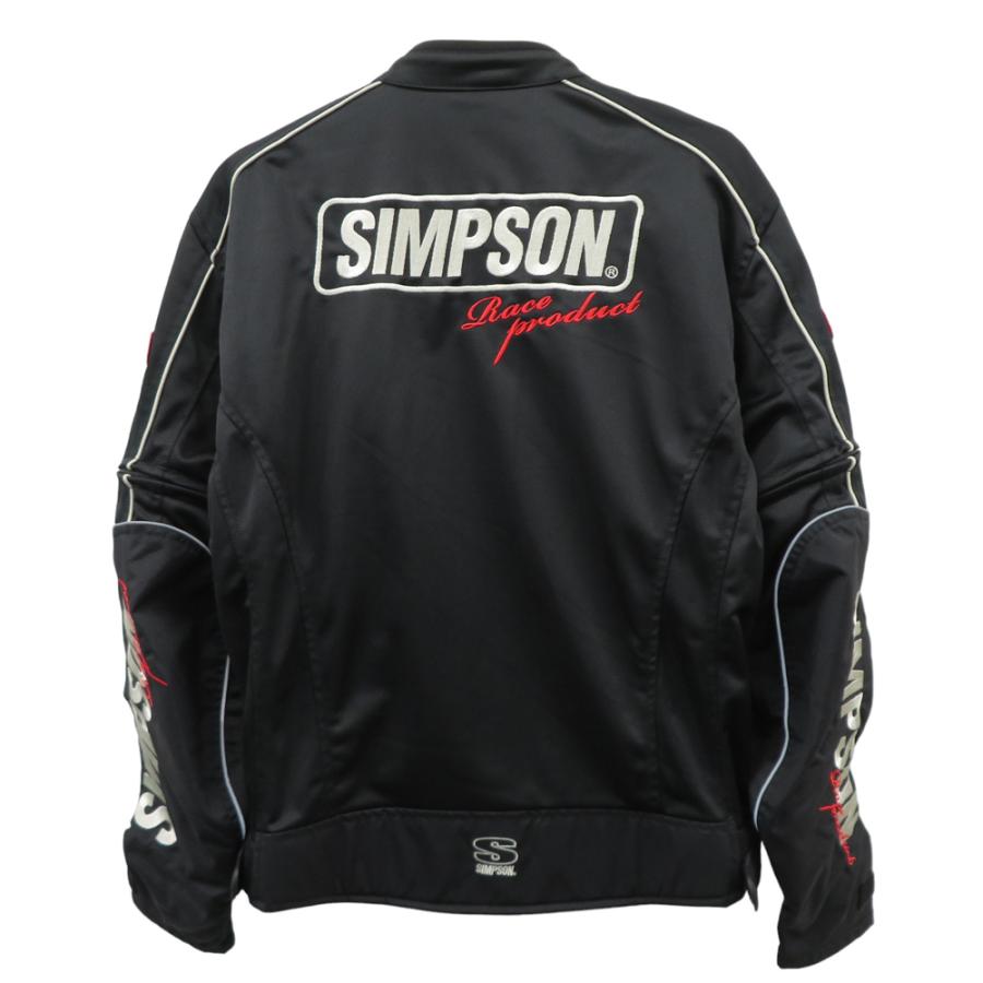 SIMPSON シンプソン 2Wayメッシュジャケット 60周年モデル ブラック系 LL バイクウェア メンズ