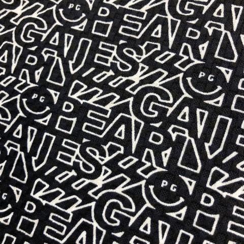 PEARLY GATES パーリーゲイツ 2022年モデル 半袖ポロシャツ ロゴ総柄 ニコちゃん ブラック系 1 ゴルフウェア レディースの画像
