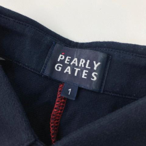 PEARLYGATES パーリーゲイツ　ボーダー　オールインワン半袖　ゴルフ PEARLY GATES パーリーゲイツ 半袖オールインワン ボーダー柄