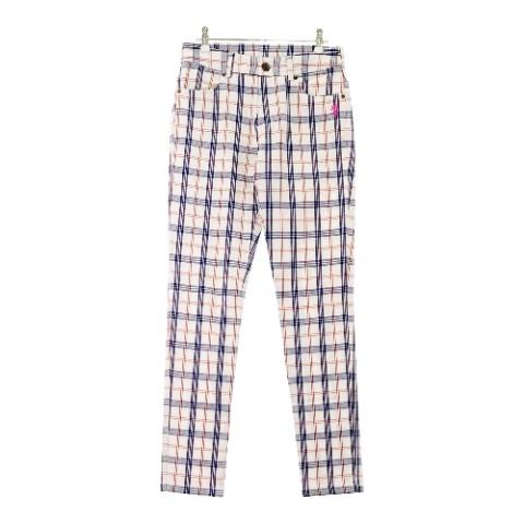 Admiral レディースパンツ Mサイズ 新品未使用 Admiral（アドミラル） パンツ チェック ホワイト系 M ゴルフウェア