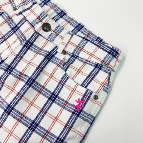 Admiral（アドミラル） パンツ チェック ホワイト系 M ゴルフウェア