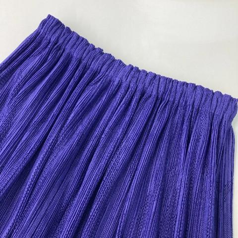 PLEATS PLEASE プリーツ プリーズ フリンジスカート パープル系 3 