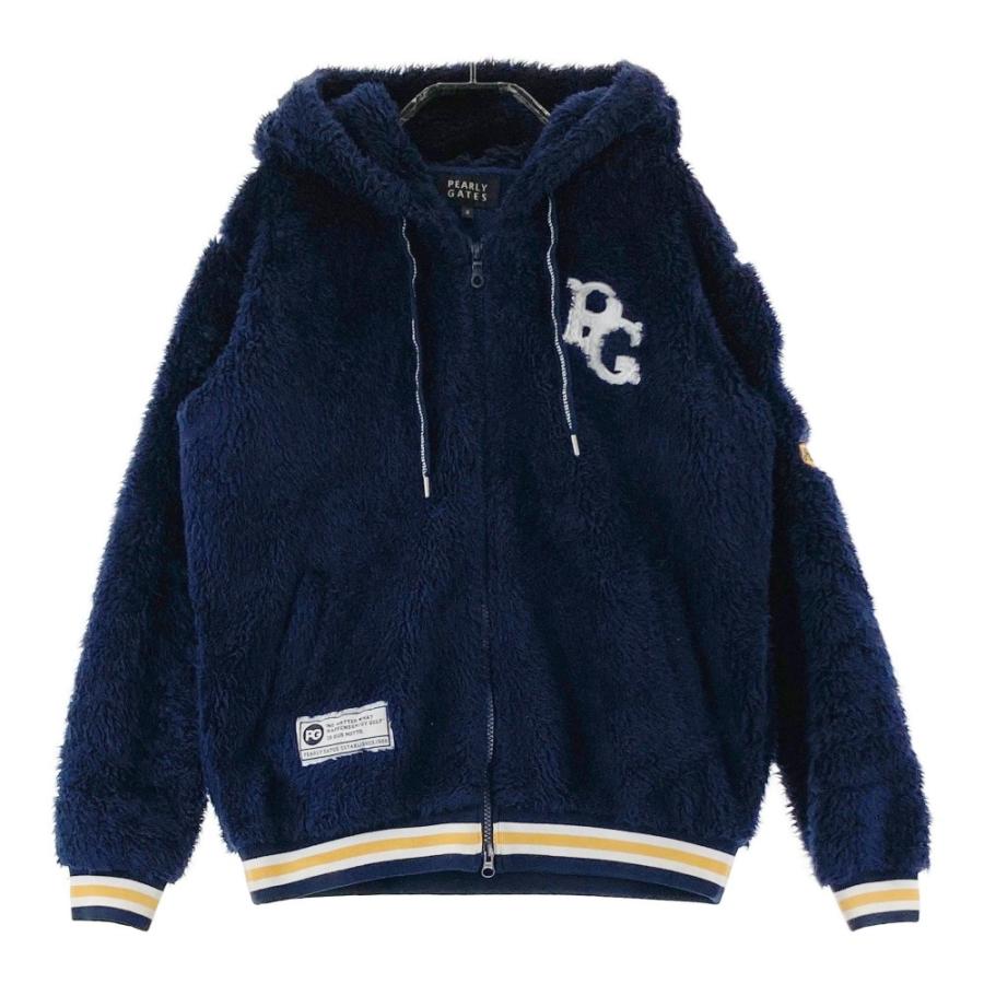 パーリーゲイツ PEARLYGATES ジップジャケット ワッペン ネイビー 0 パーリーゲイツ PEARLYGATES ジップジャケット ワッペン ネイビー 0