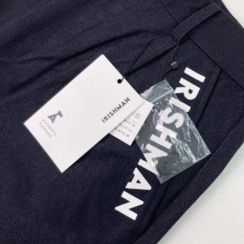 美品】IRISHMAN アイリッシュマン パンツ ブラック系 M ゴルフウェア