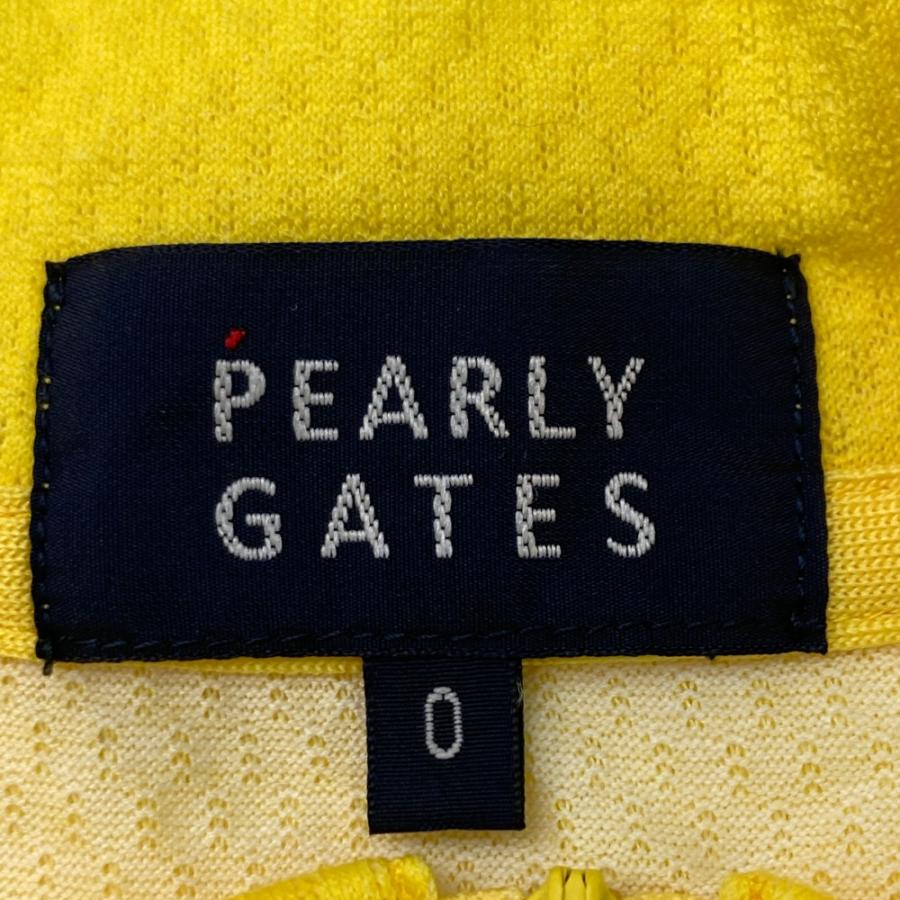 PEARLY GATES パーリーゲイツ 2022年モデル ハーフジップ ノースリーブシャツ グラデーション ホワイト系 0 ゴルフウェア レディースの画像
