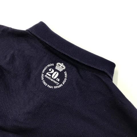 23区GOLF ニジュウサンクゴルフ 488445 20th 半袖ポロシャツ ネイビー