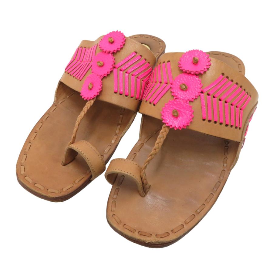 TORY BURCH トリーバーチ レザーサンダル ブラウン系 6M レディース 