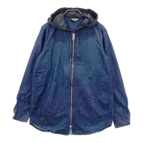 【美品】ディーゼル　DIESEL デニムブルー フード付きジャケット DIESEL ディーゼル フード付 デニムジャケット ブルー系 XS