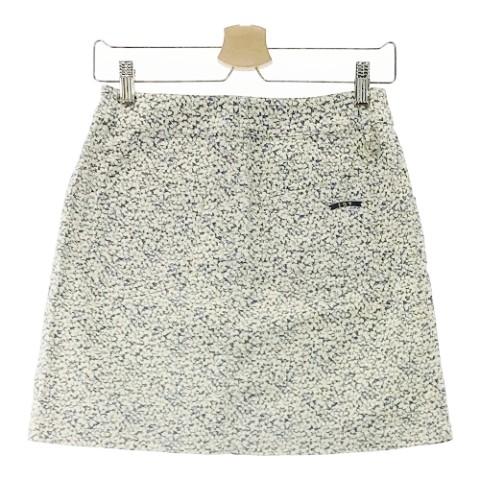 サイズ：38 ZOY ゾーイ 071642316 スカート 総柄 ホワイト系 [240101416539] ゴルフウェア レディース ストスト ZOY ゾーイ 071642300 スカート ホワイト系 38 ゴルフウェア