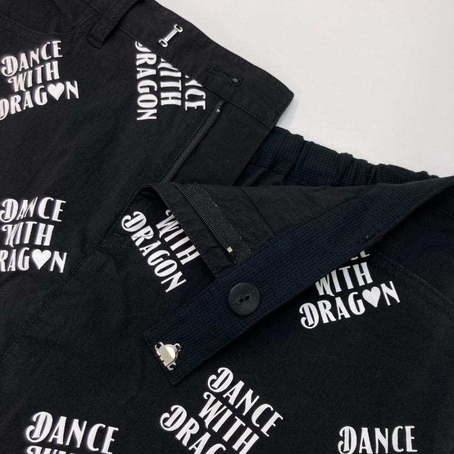 新品ダンスウィズドラゴン　ゴルフ　キュロットスカート 3レディースゴルフウェア Dance With Dragon（ダンスウィズドラゴン） キュロットスカート ロゴ