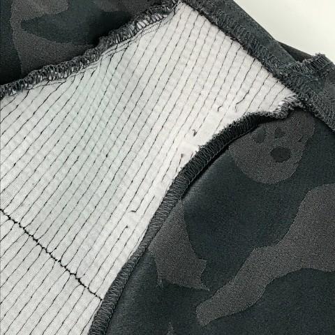 MARK\u0026LONA マークアンドロナ BLACK BOX ストレッチパンツ スカル 迷彩 カモフラ柄 グレー系 S ゴルフウェア レディースの画像
